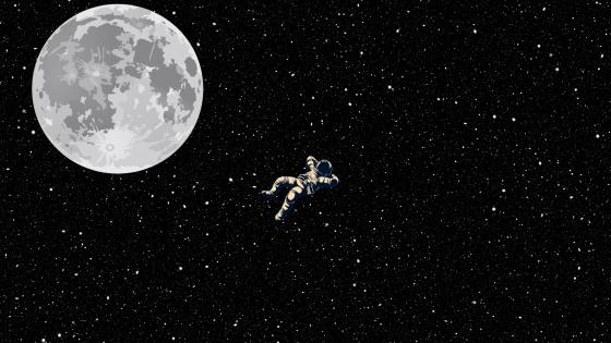 Astronaut Floating Wallpapers Backiee