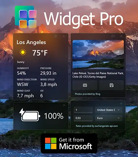 Download Widget Pro from Microsoft Store
