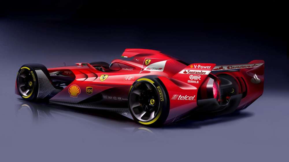 Futuristic Ferrari F1 Concept Speedster wallpaper