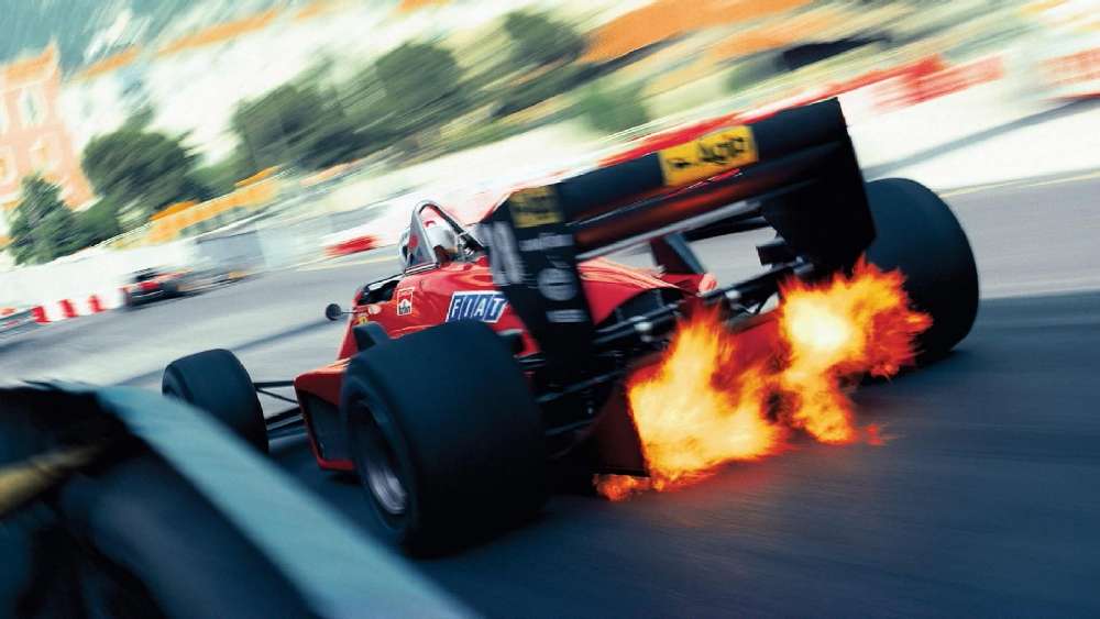 Blazing Speed on Formula 1 Track wallpaper