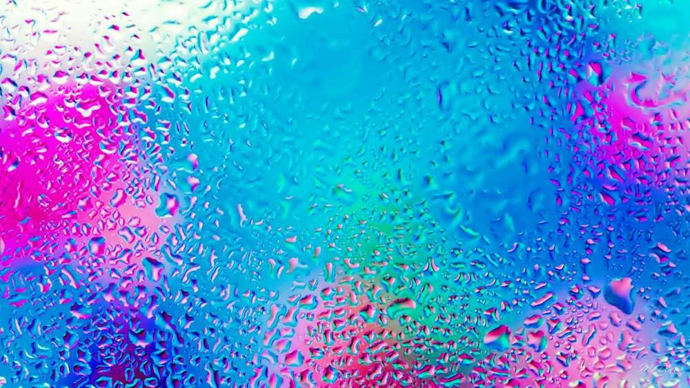 Vibrant Waterdrop Abstract Art wallpaper