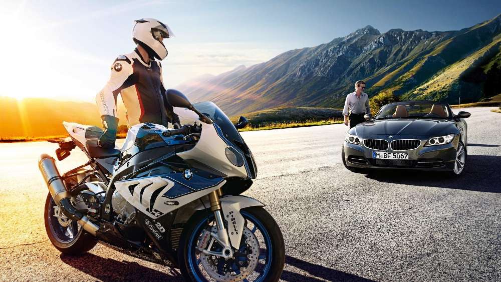Sunset Ride with BMW S1000RR and Z4 Roadster wallpaper