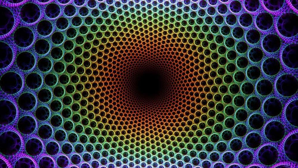 Hypnotic Spectrum Tunnel wallpaper