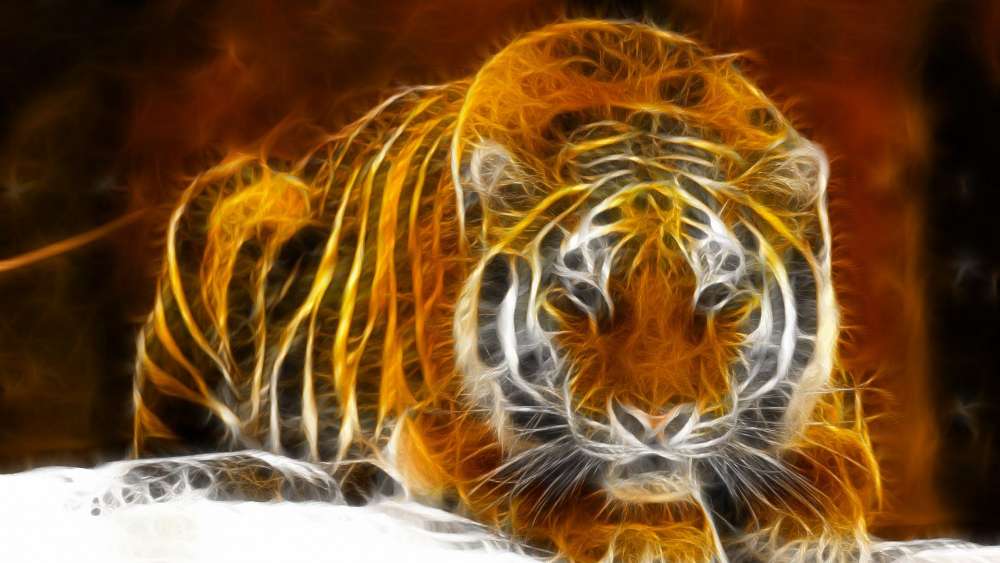 Tiger - Digital art wallpaper