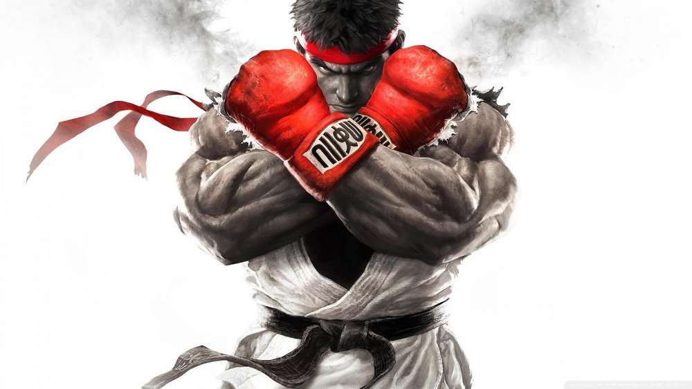 Powerful Martial Artist in Action wallpaper