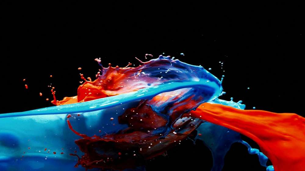 Vibrant Liquid Dance wallpaper