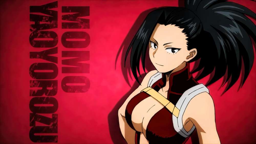 Fierce Anime Heroine in Action Stance wallpaper