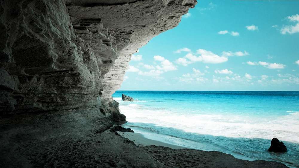 Serenity of the Secluded Cove wallpaper