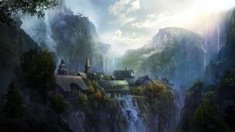 Enchanted Mountain Sanctuary wallpaper