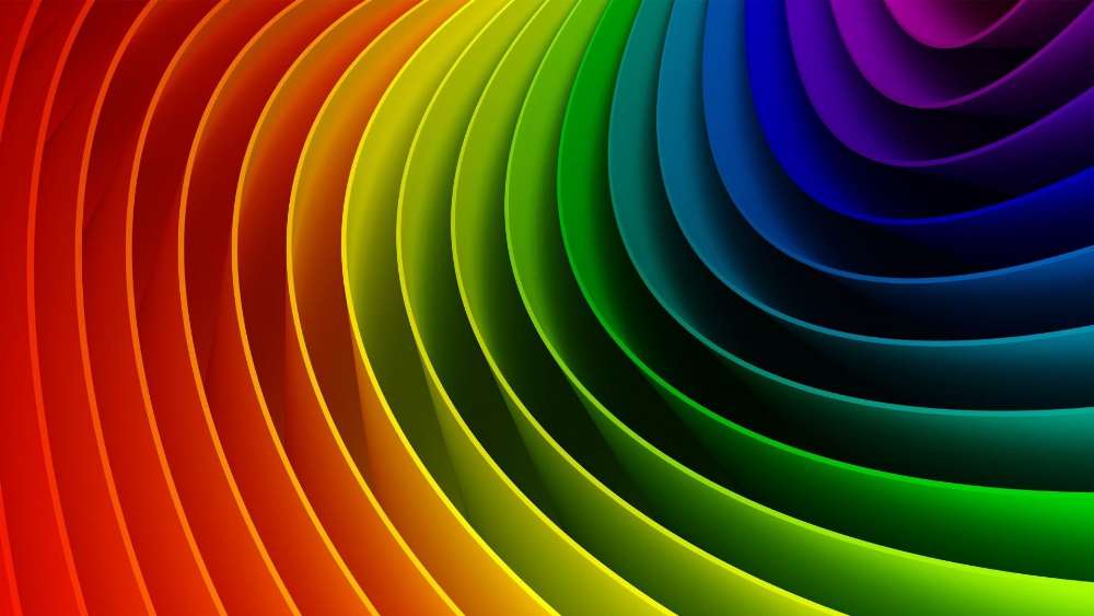 Vibrant Spectrum Spiral wallpaper