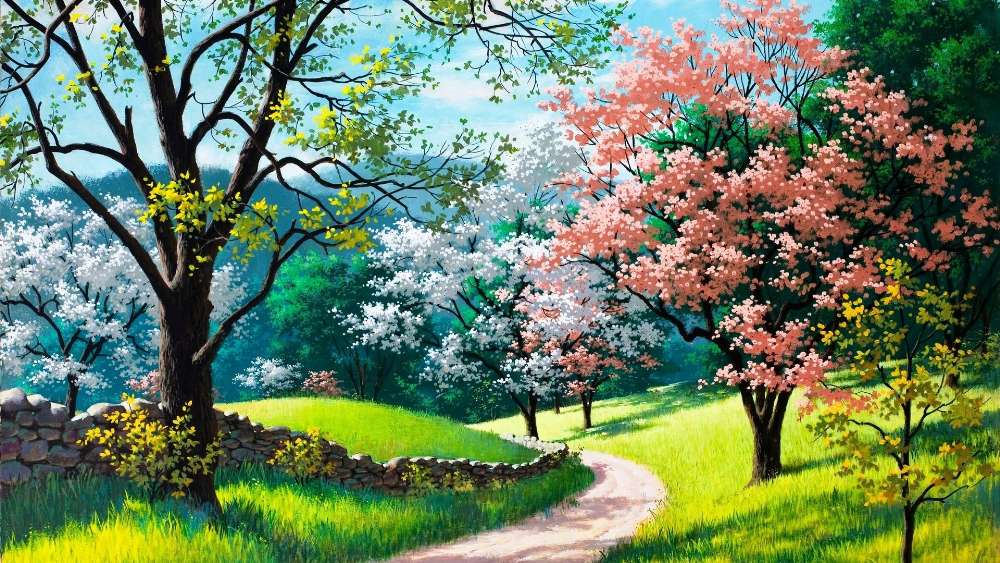 Cherry Blossom Serenity wallpaper