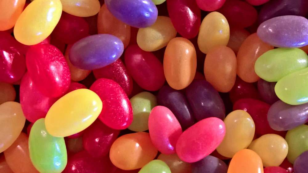 Rainbow of Jelly Bean Delights wallpaper
