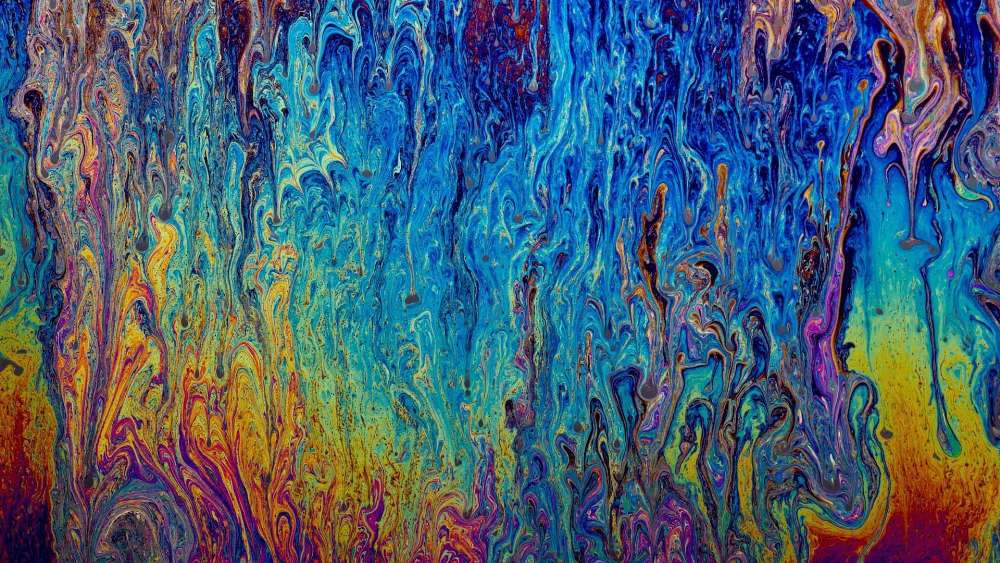 Vibrant Swirls of Colorful Chaos wallpaper