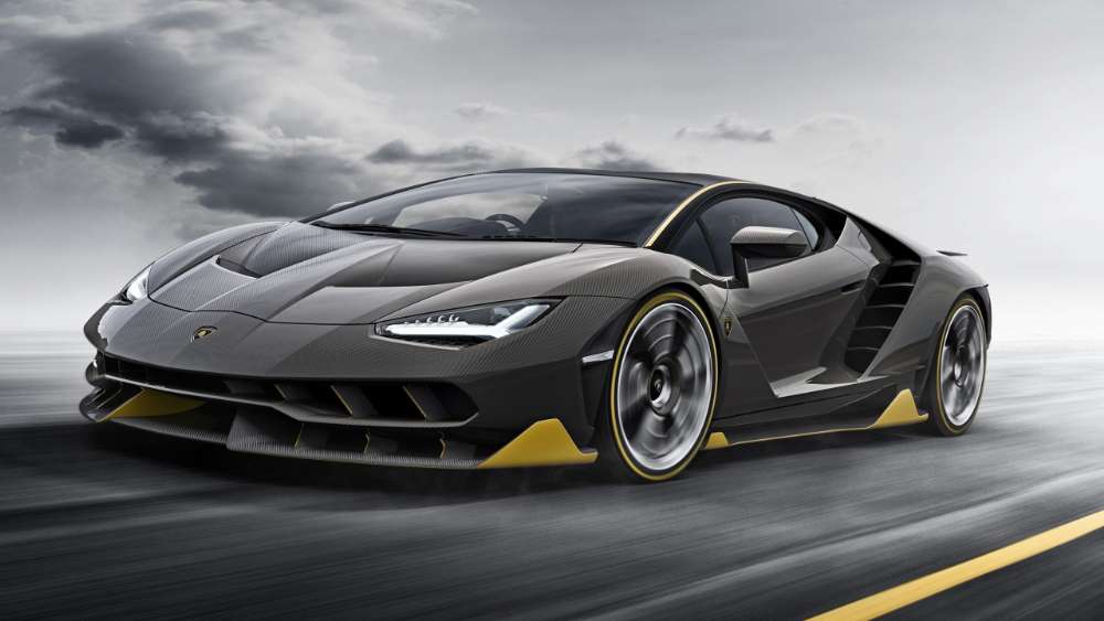 Sleek Lamborghini Centenario in Motion wallpaper