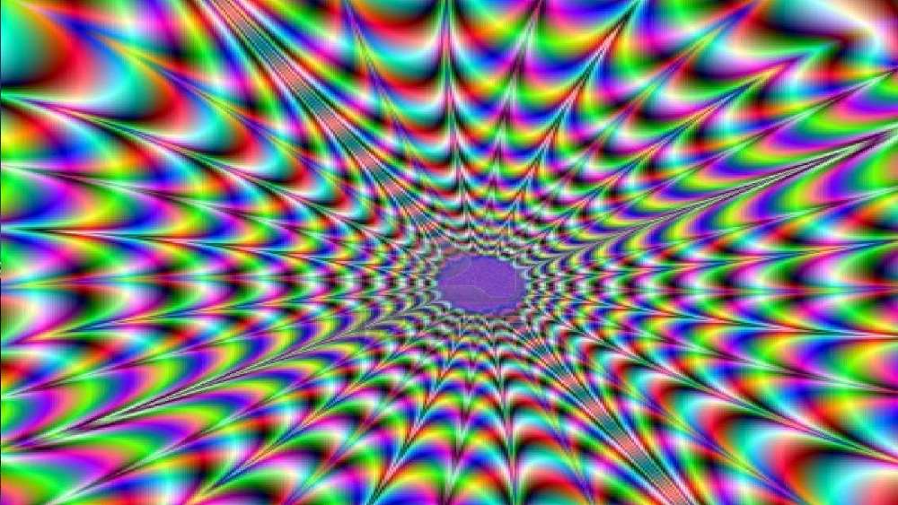 Psychedelic Vortex Illusion wallpaper
