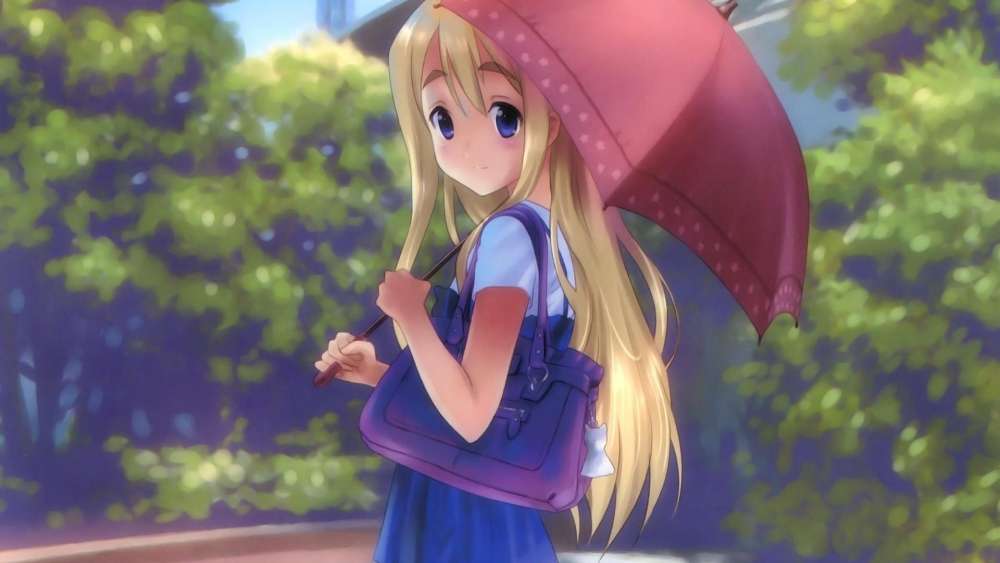 Sweet Summer Stroll Anime Wallpaper wallpaper