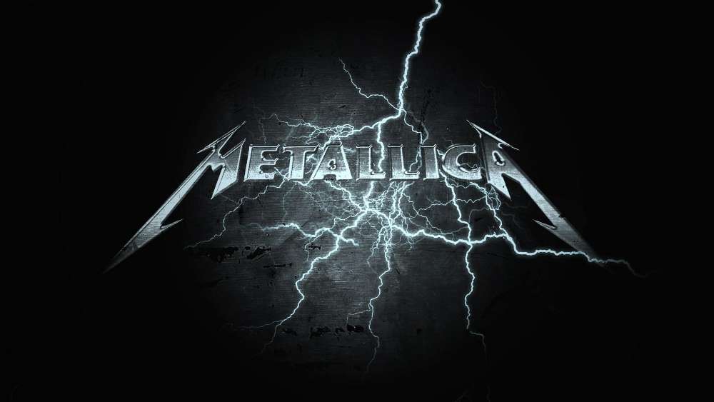 Electric Metallica Logo in the Storm wallpaper
