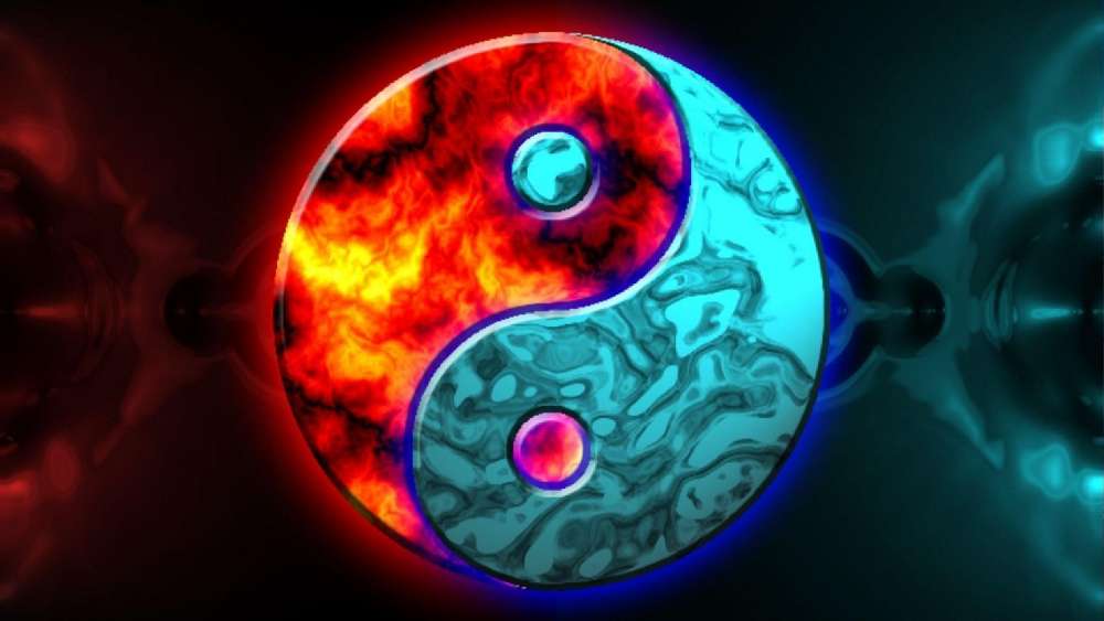 Yin Yang Elemental Fusion wallpaper