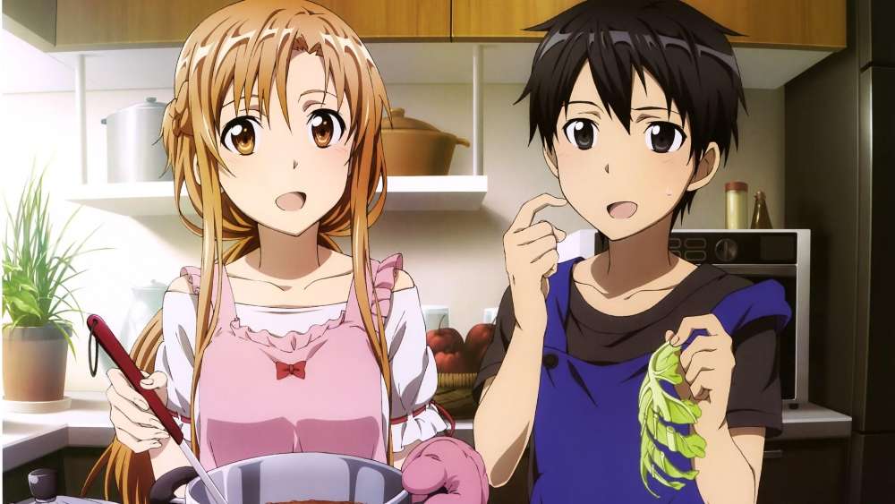 Anime Cooking Duo wallpaper
