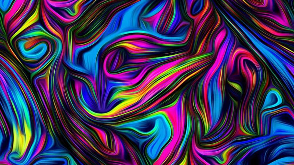 Vibrant Swirls of Chromatic Fantasy wallpaper