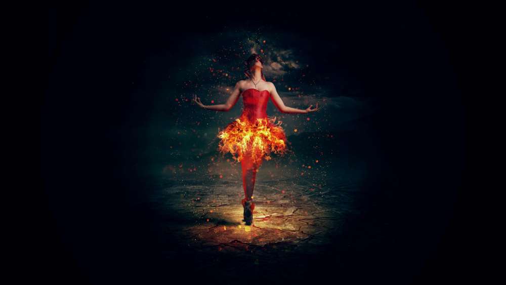 Dancing Through Flames wallpaper