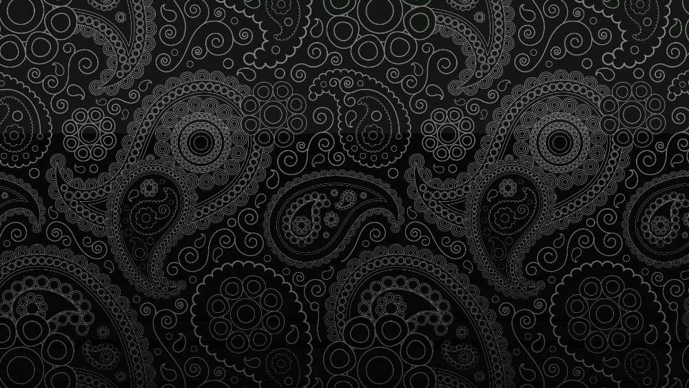 Intricate Monochrome Paisley Patterns wallpaper