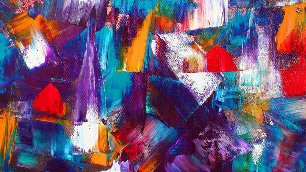 Vibrant Abstract Artwork Melange wallpaper