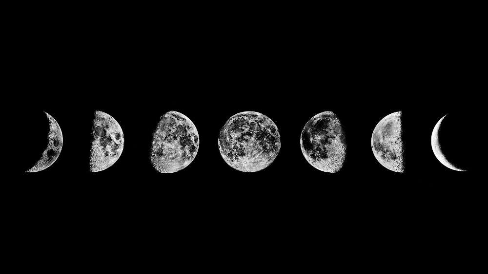 Moon phases wallpaper