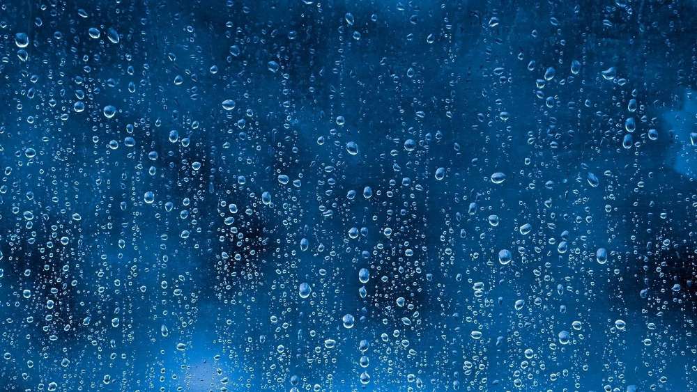 Raindrop Symphony on Glass wallpaper
