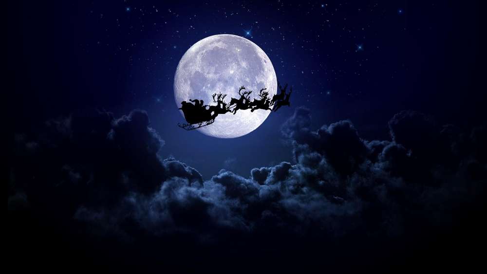 Magical Christmas Eve Flight wallpaper