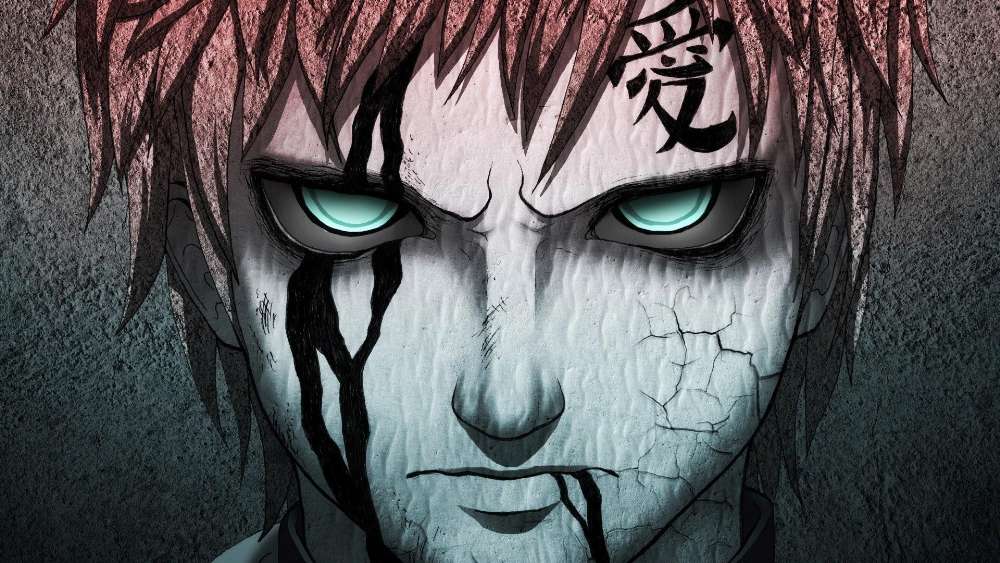 Intense Anime Character Close-up wallpaper