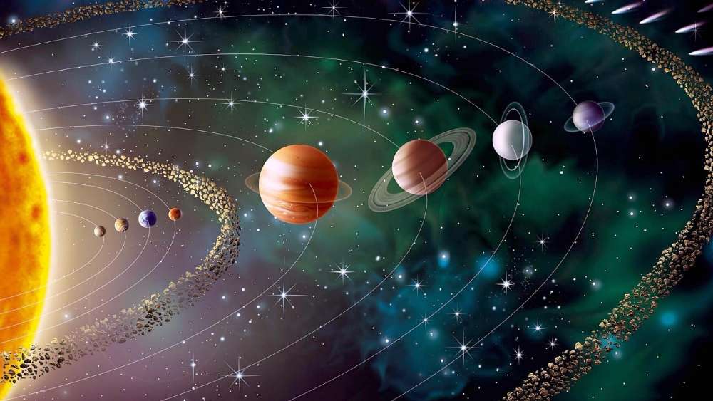 Orbiting Wonders of Our Solar System wallpaper