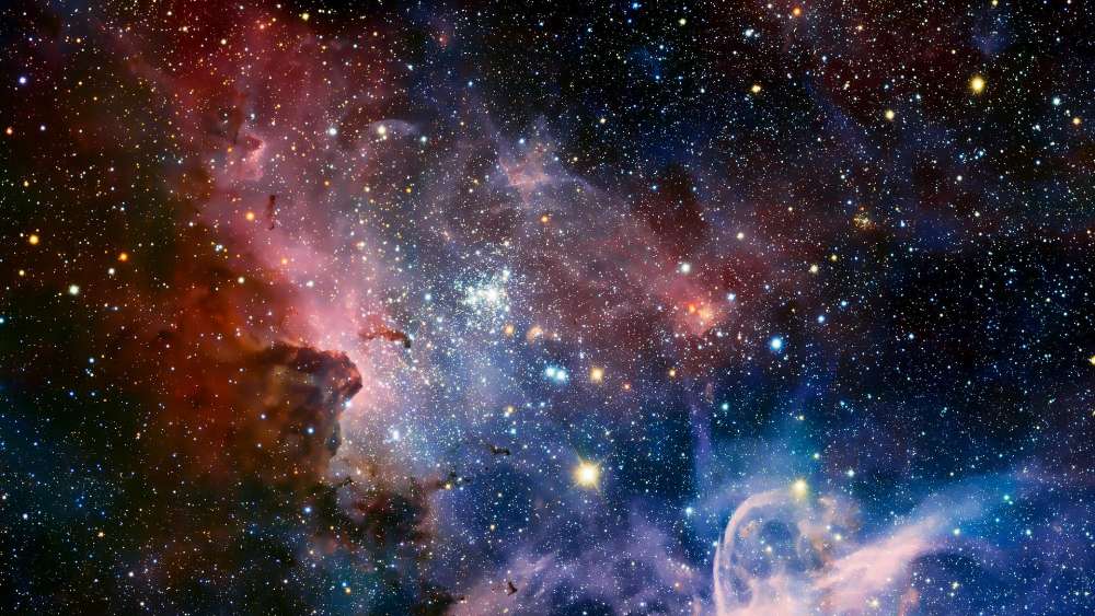 Ethereal Cosmic Splendor Unveiled in Space wallpaper