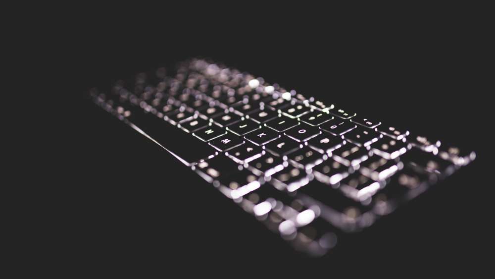 Illuminated Keyboard in the Dark wallpaper