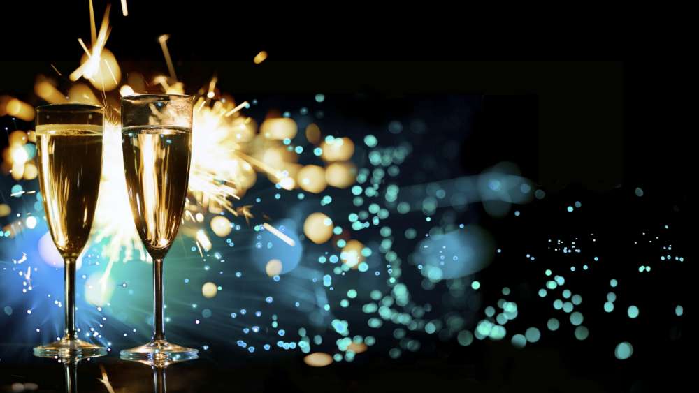 New Year 2017 Champagne Toast wallpaper