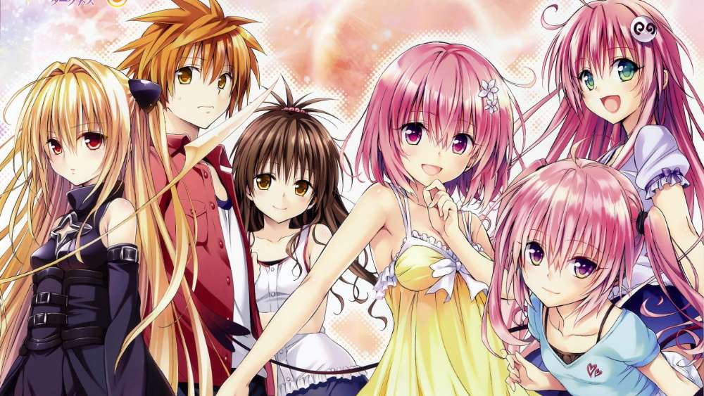 To Love-Ru Anime Cast in Vibrant 4K wallpaper