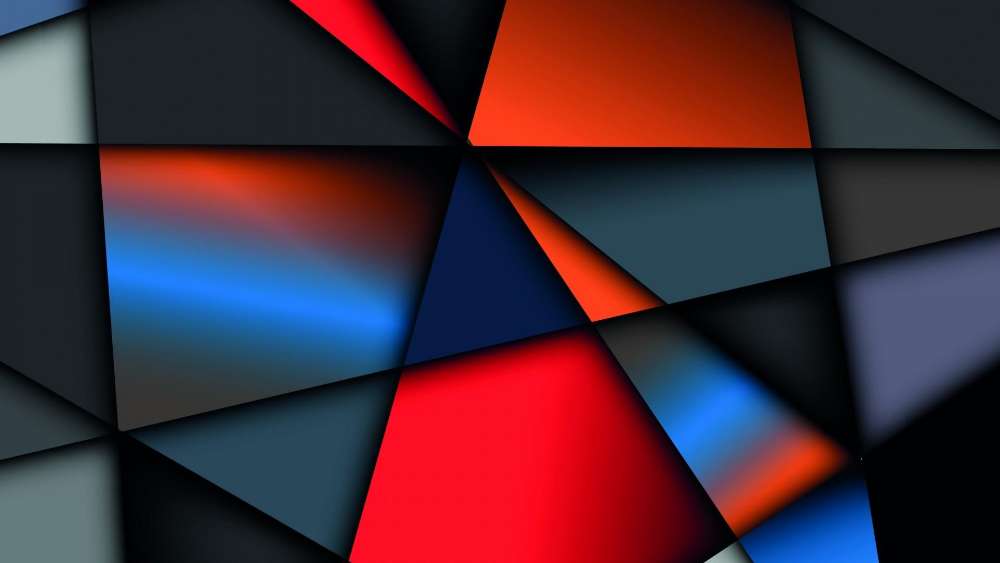 Geometric Glow of Triangular Brilliance wallpaper