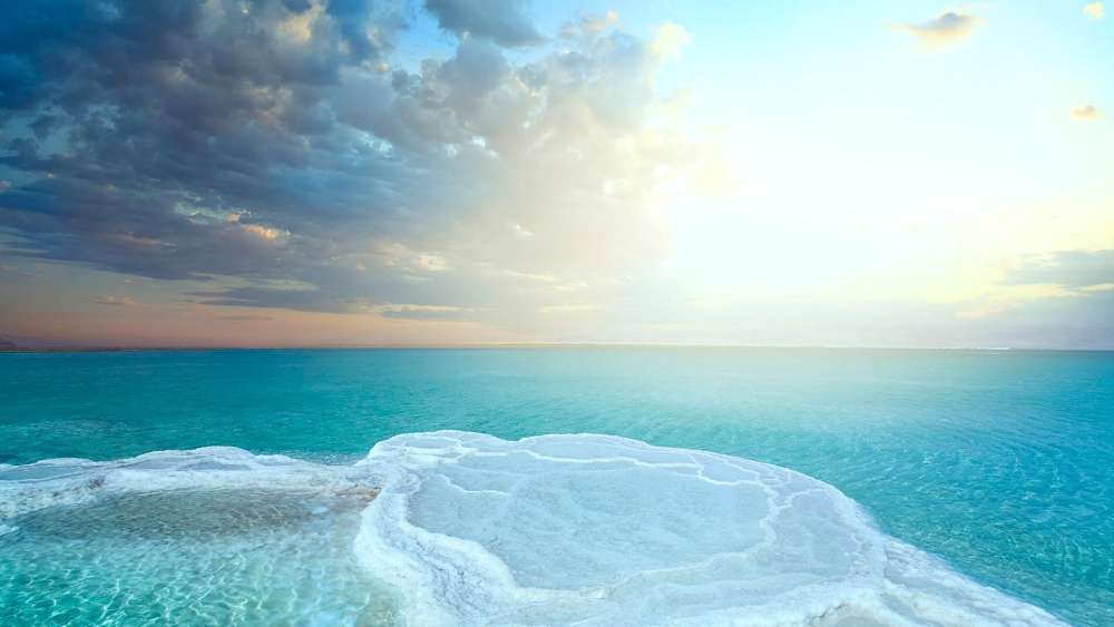 Dead Sea salt wallpaper