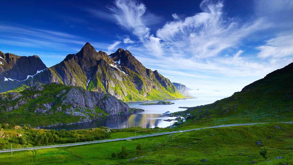 Nordic landscape wallpaper