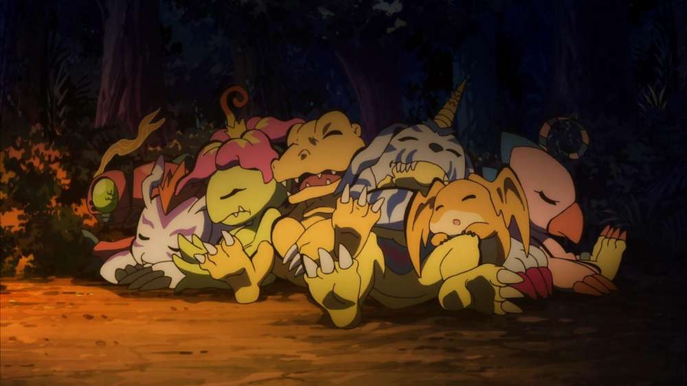Slumbering Digimon Companions wallpaper