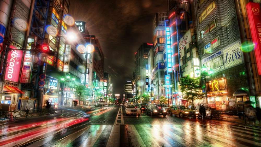 Tokyo at night wallpaper