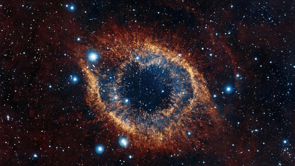 Helix Nebula Eye in the Cosmos wallpaper