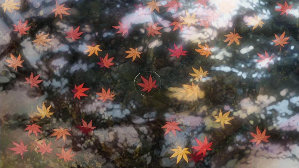 Autumn Leaves in Mystic Light wallpaper