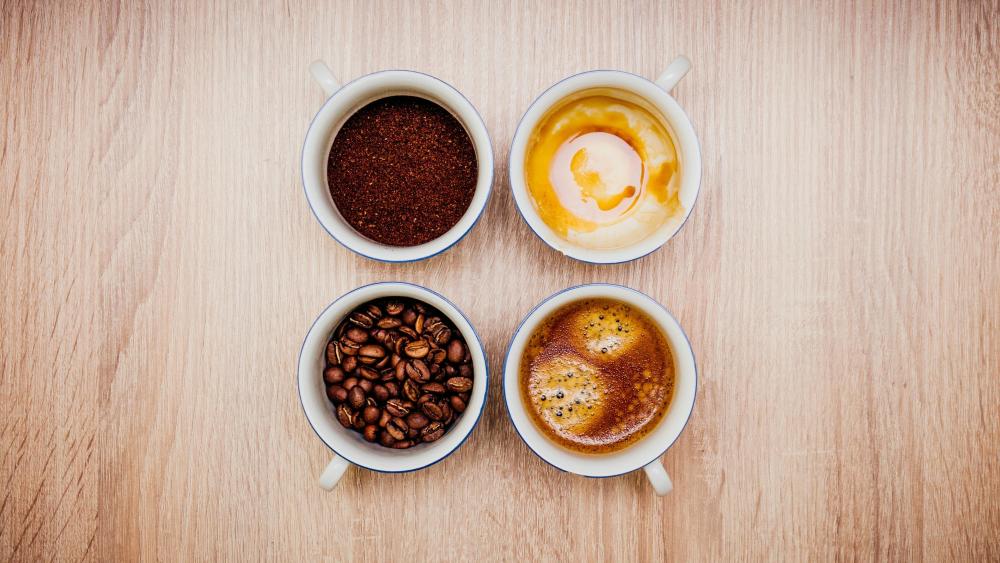 Aromatic Journey Through Coffee Stages wallpaper
