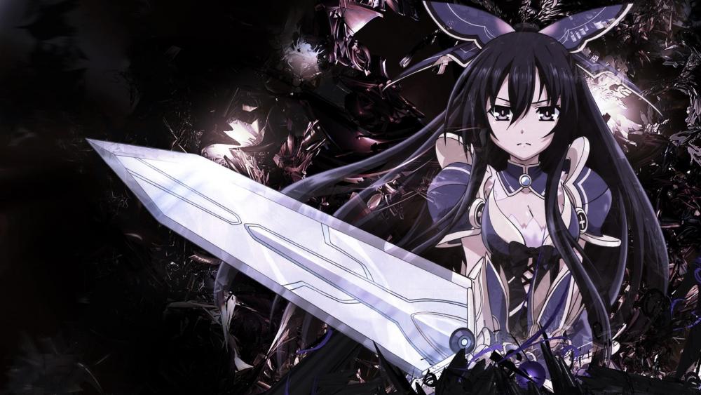 Mystical Warrior Tohka with Her Blade wallpaper