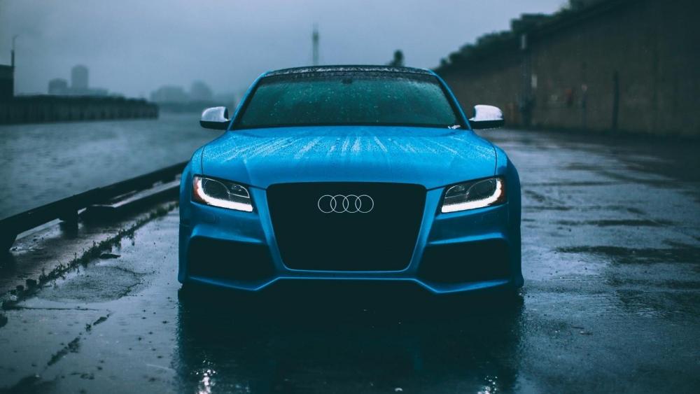 Audi's Aura in the Rain wallpaper