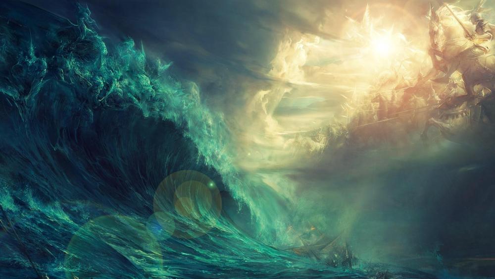 Mystical Ocean Divinity wallpaper