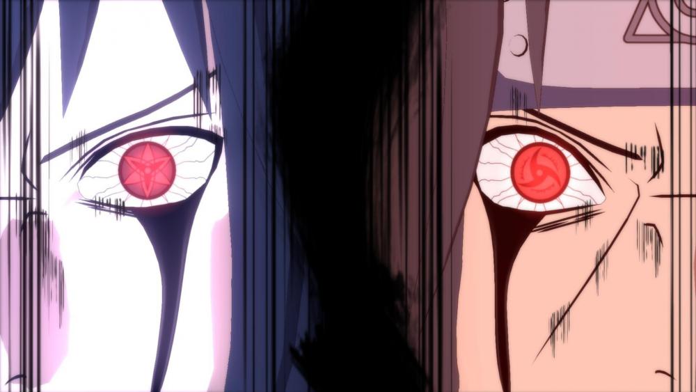 Mysterious Anime Eyes Confrontation wallpaper