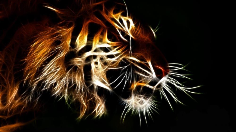 Fiery Tiger Essence wallpaper