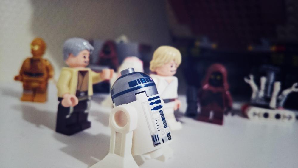 A Comical Lego Star Wars Adventure wallpaper